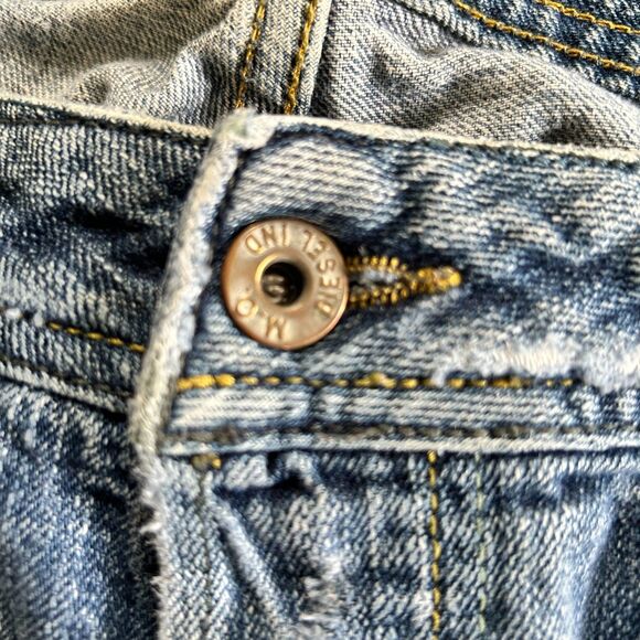 Vintage Diesel ZAF Jeans Men’s W34 L30 Distressed Faded Straight Leg Button Fly - Picture 13 of 13